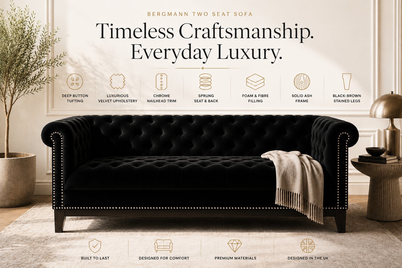 Bergmann Two Seat Sofa