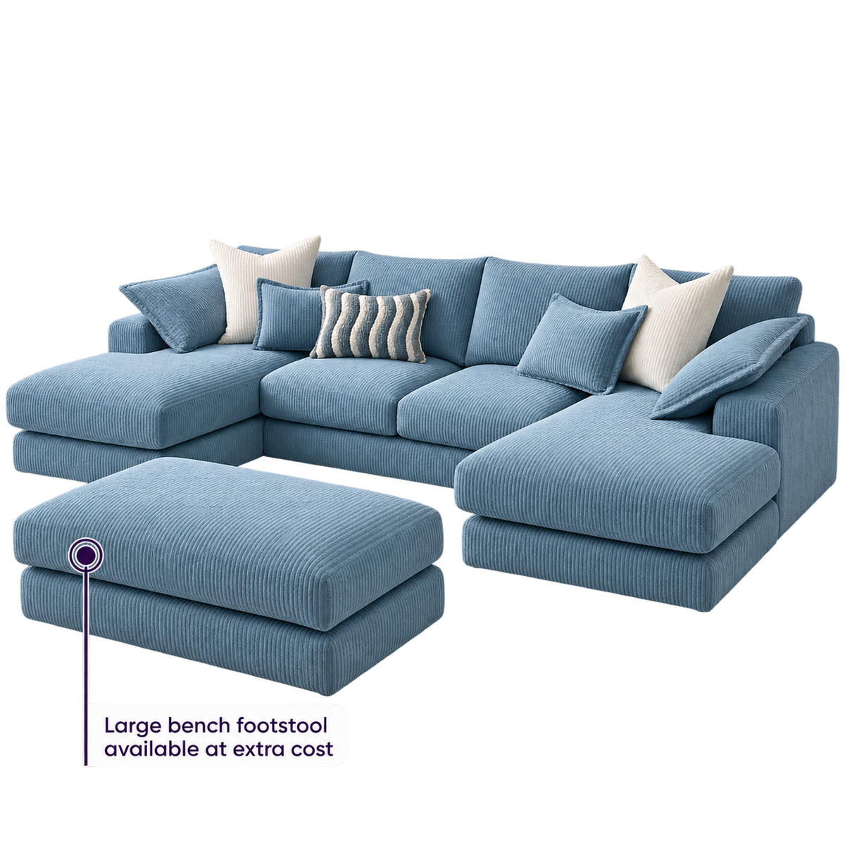 Bloomsbury Large Double Ended Chaise Sofa