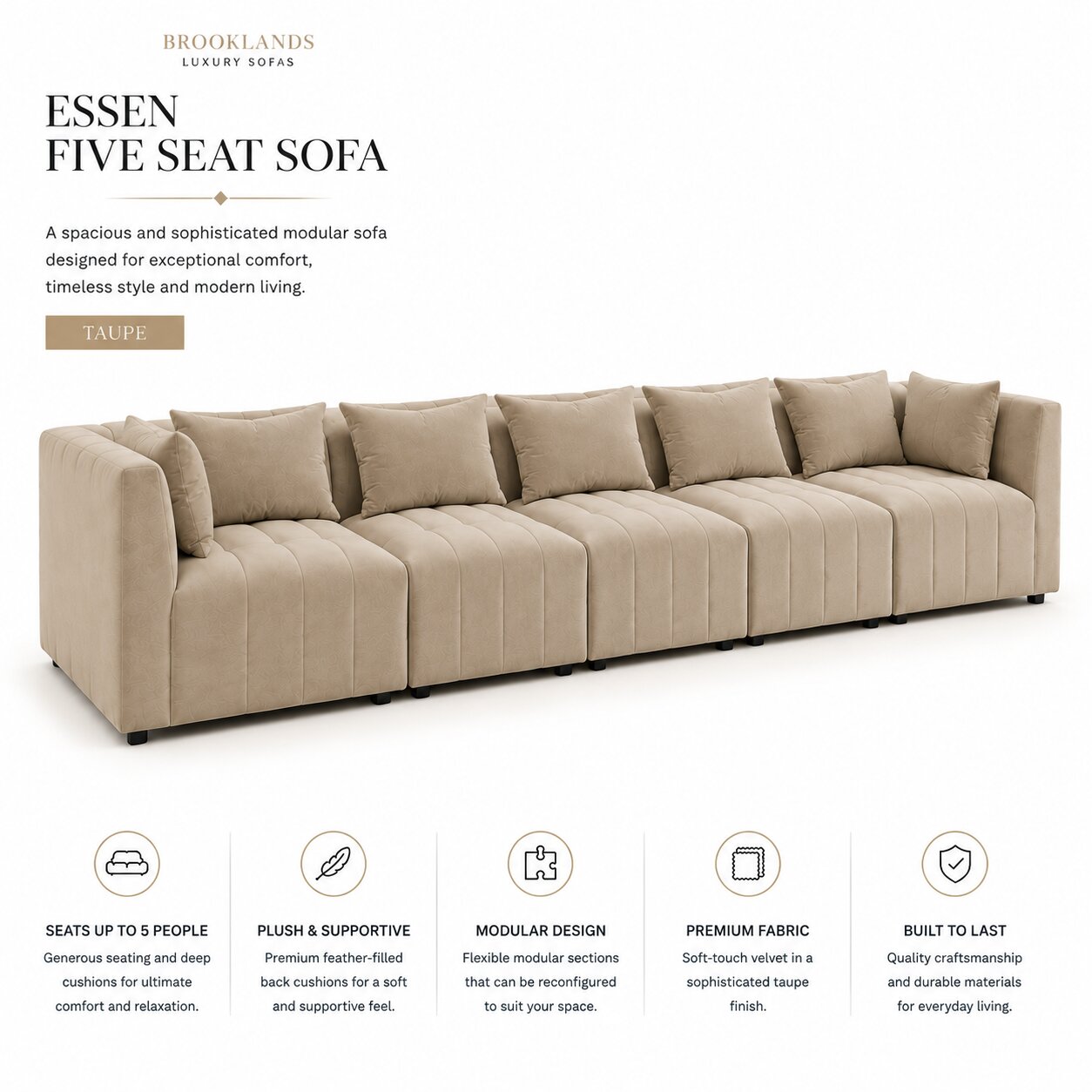 Essen Five Seat Sofa