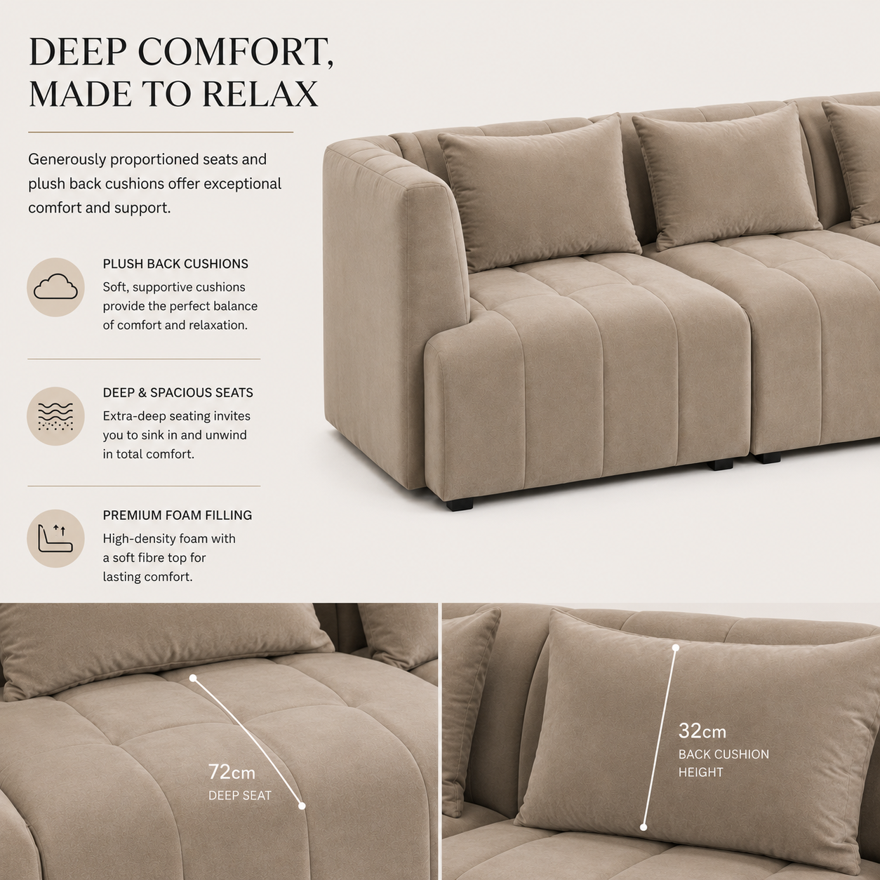 Essen Five Seat Sofa