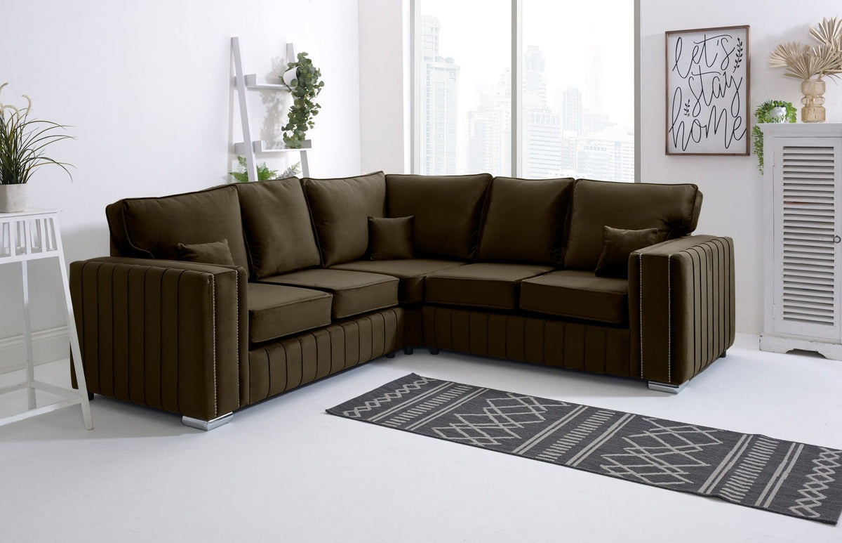 Layla Corner Fullback 2C2 sofa in Bourneville - Brooklands Home Decor