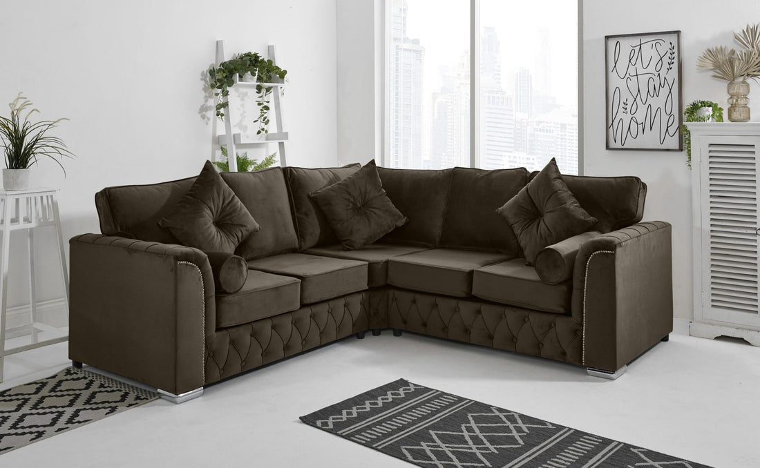 Malibu Corner Fullback 2C2 with extra cushions in turquoise - Brooklands Home Decor