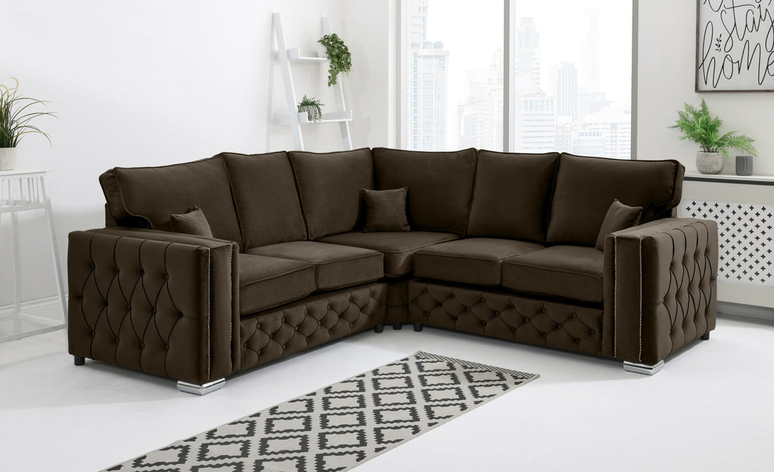 Milano Corner Fullback sofa in Bourneville - Brooklands Home Decor