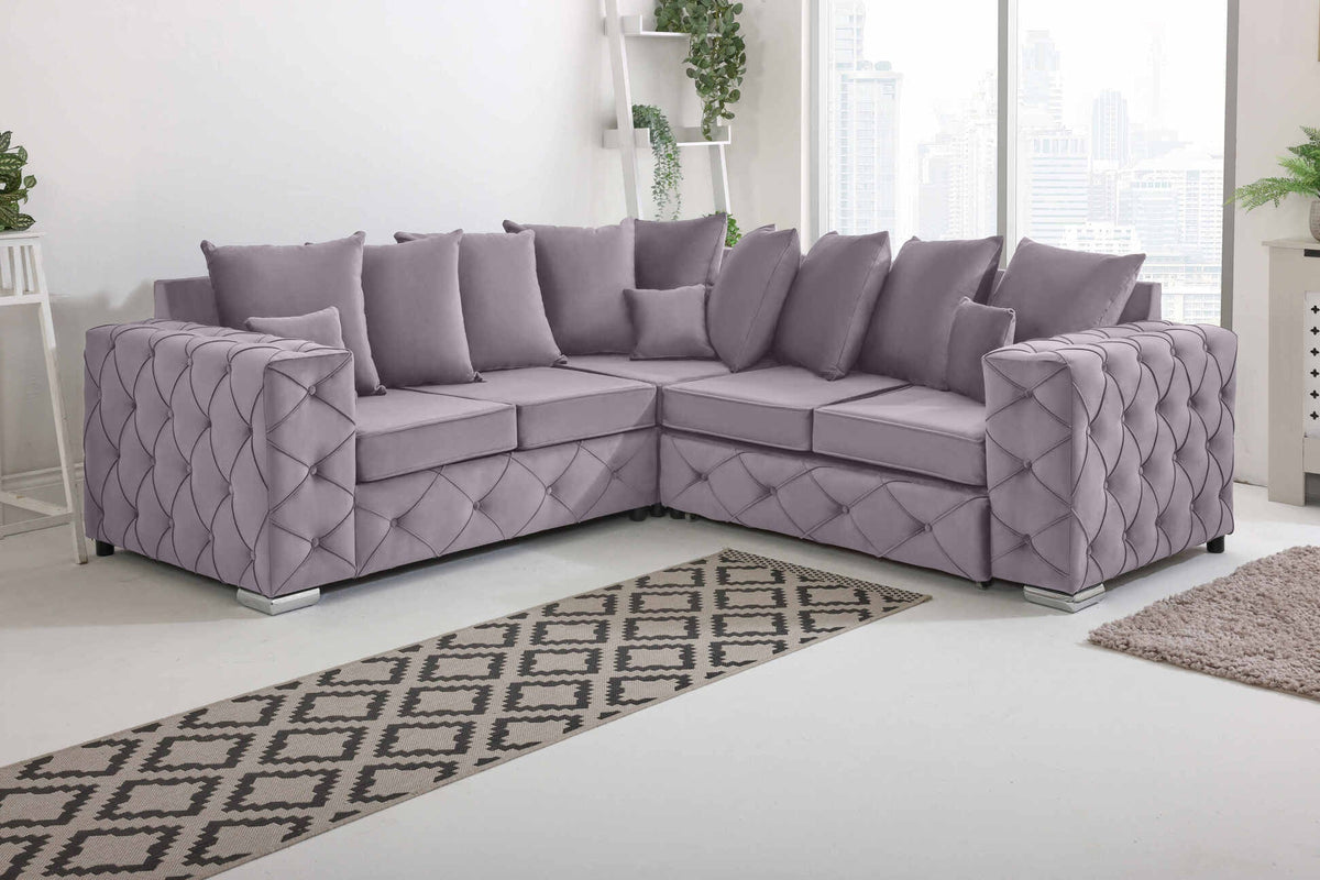 Milton Corner Scatterback 2C2 in lilac - Brooklands Home Decor