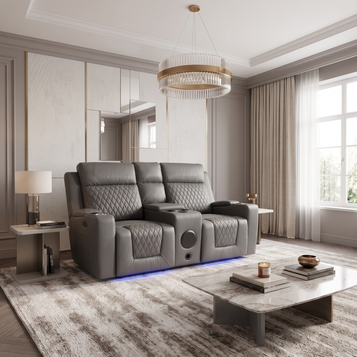 Valentino Smart Entertainment Recliner Sofa Set alternative view - Brooklands Home Decor