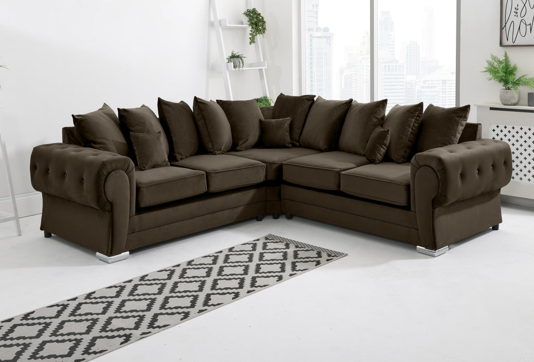Verona Plush Corner Scatterback - Brooklands Home Decor