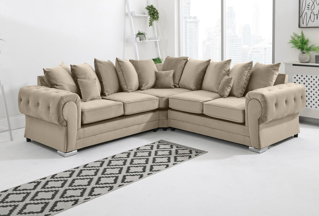 Verona Plush Corner Scatterback - Brooklands Home Decor