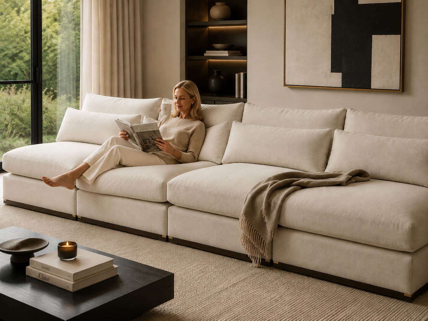 Burbank Extra-Large No-Arm Sofa
