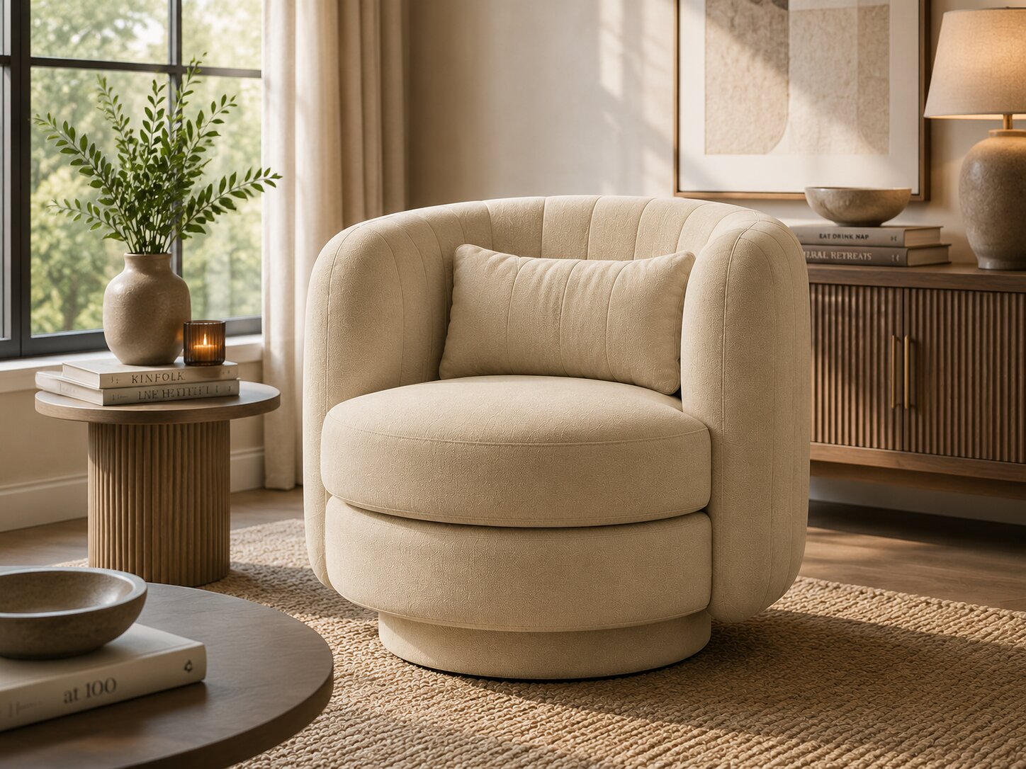Calvin Swivel Armchair