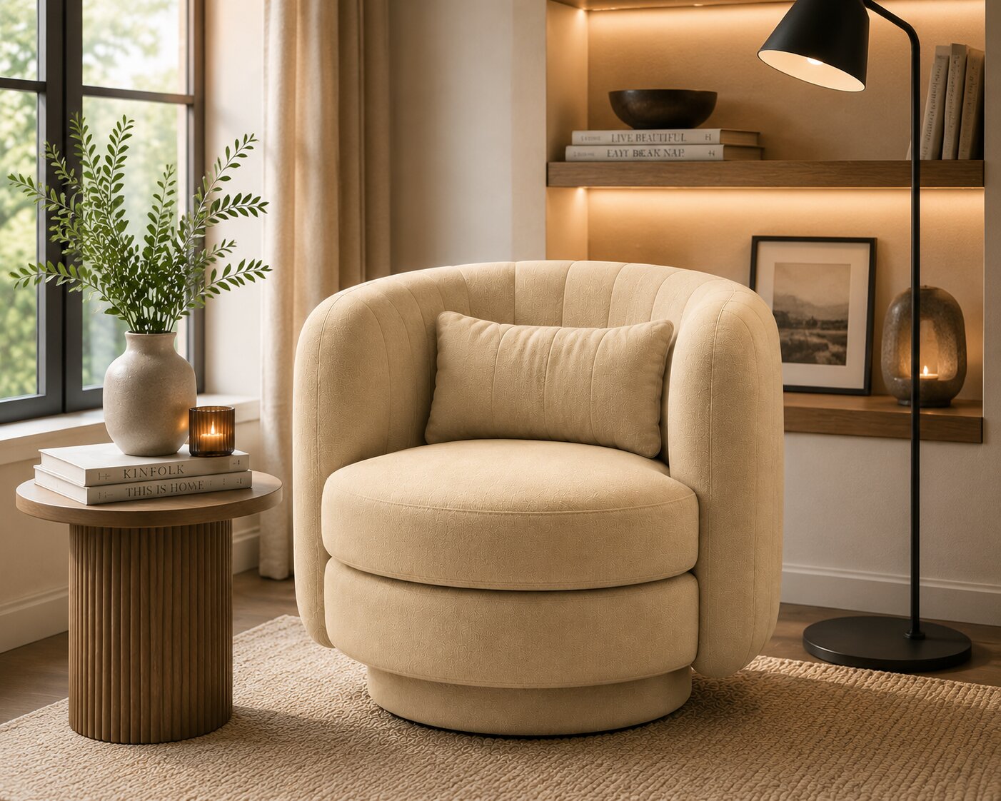 Calvin Swivel Armchair