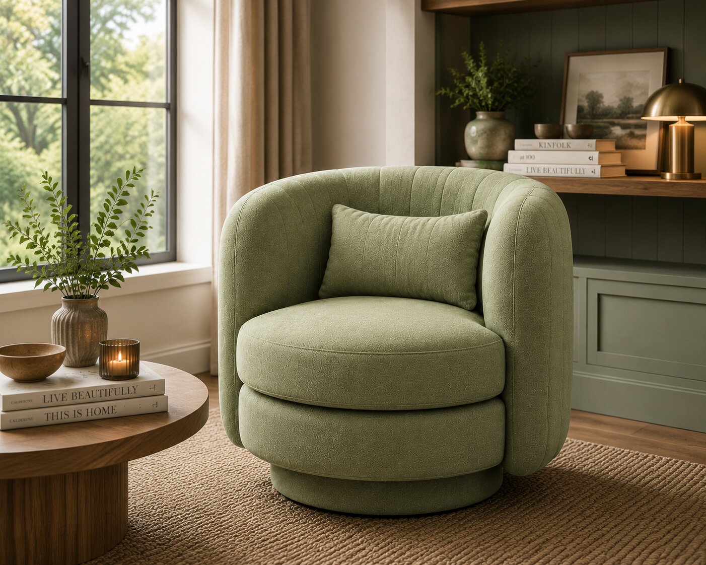 Calvin Swivel Armchair
