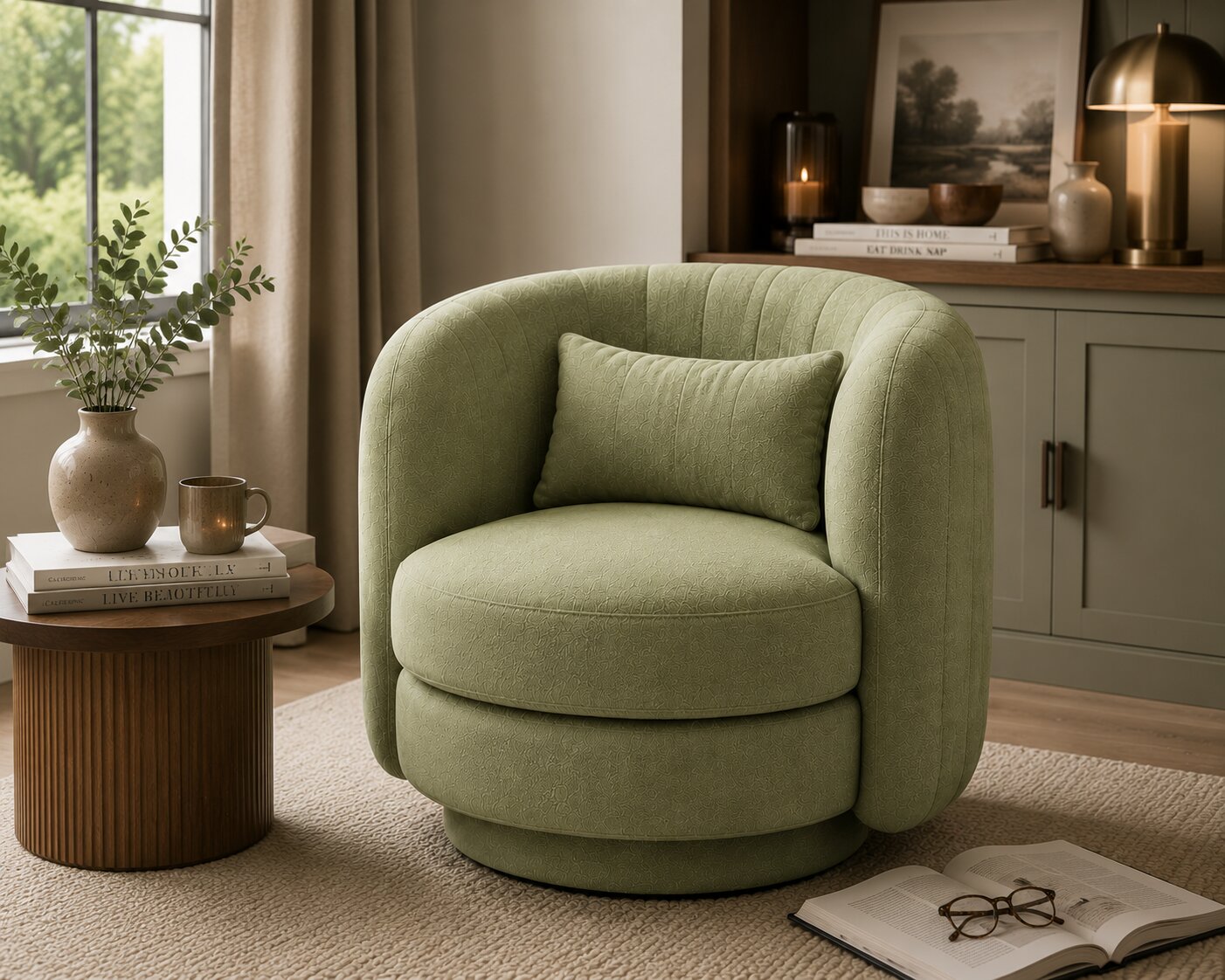 Calvin Swivel Armchair