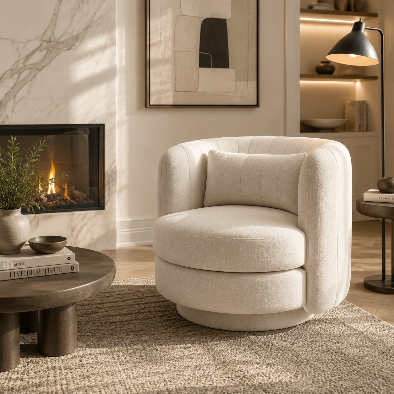 Calvin Swivel Armchair