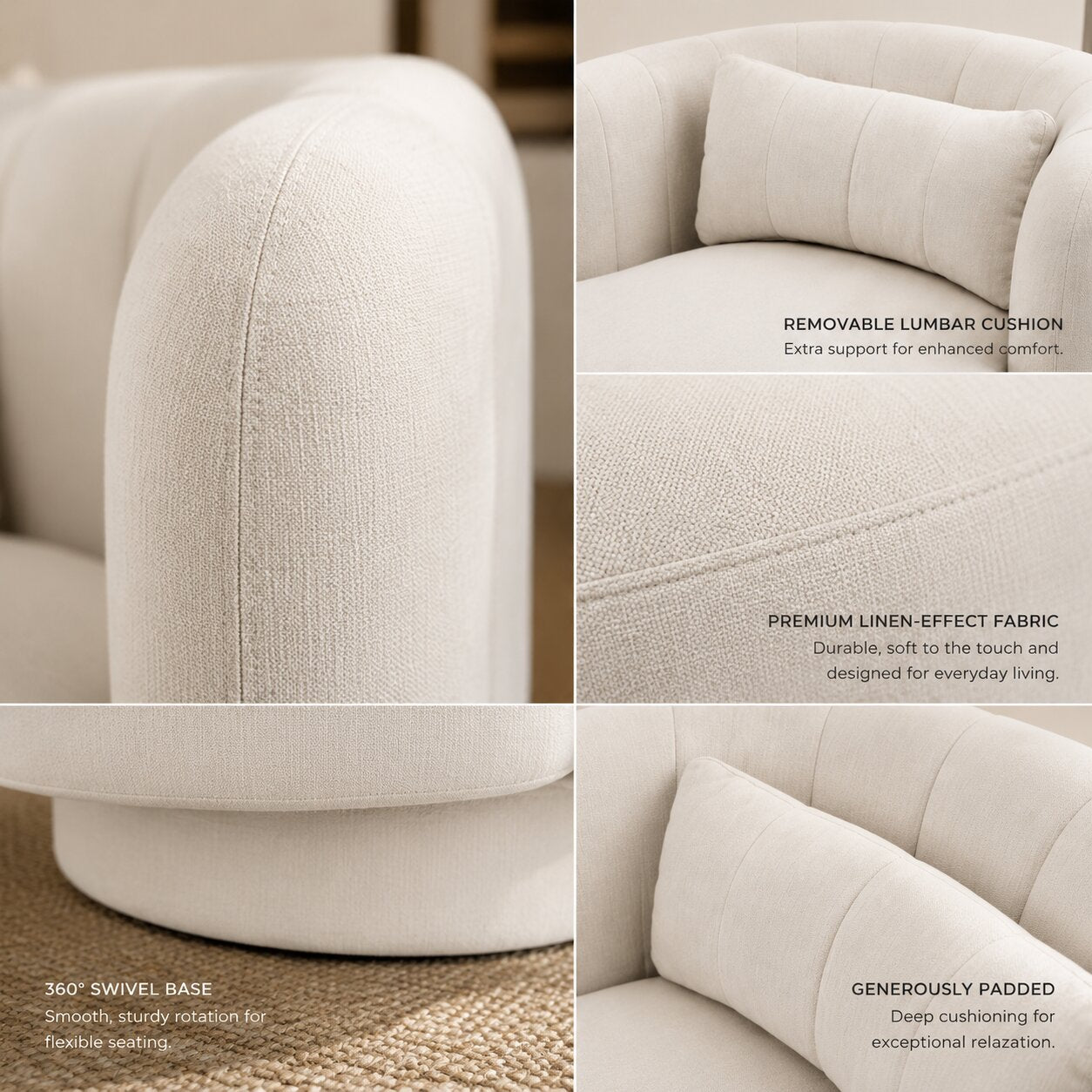 Calvin Swivel Armchair
