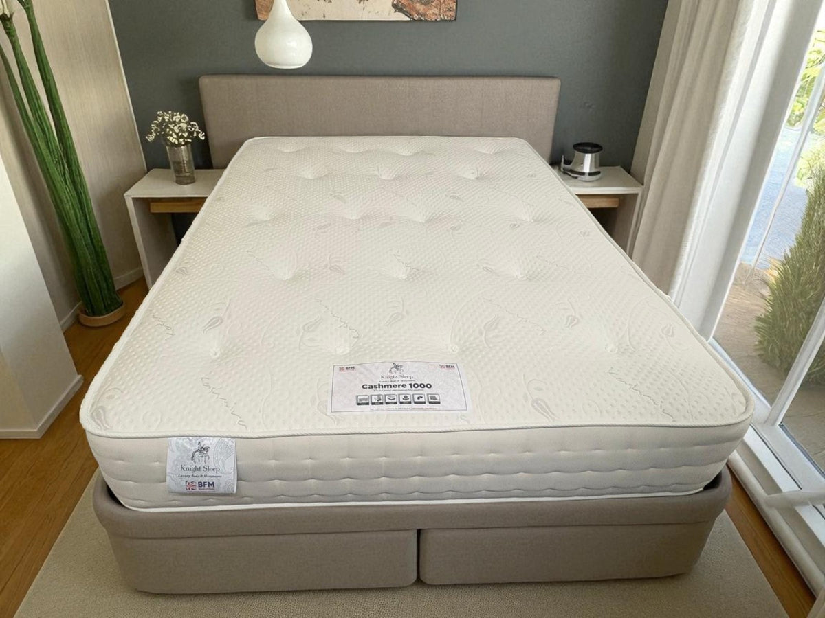 Cashmere 1000 Pocket Mattress side detail - Brooklands Home Decor