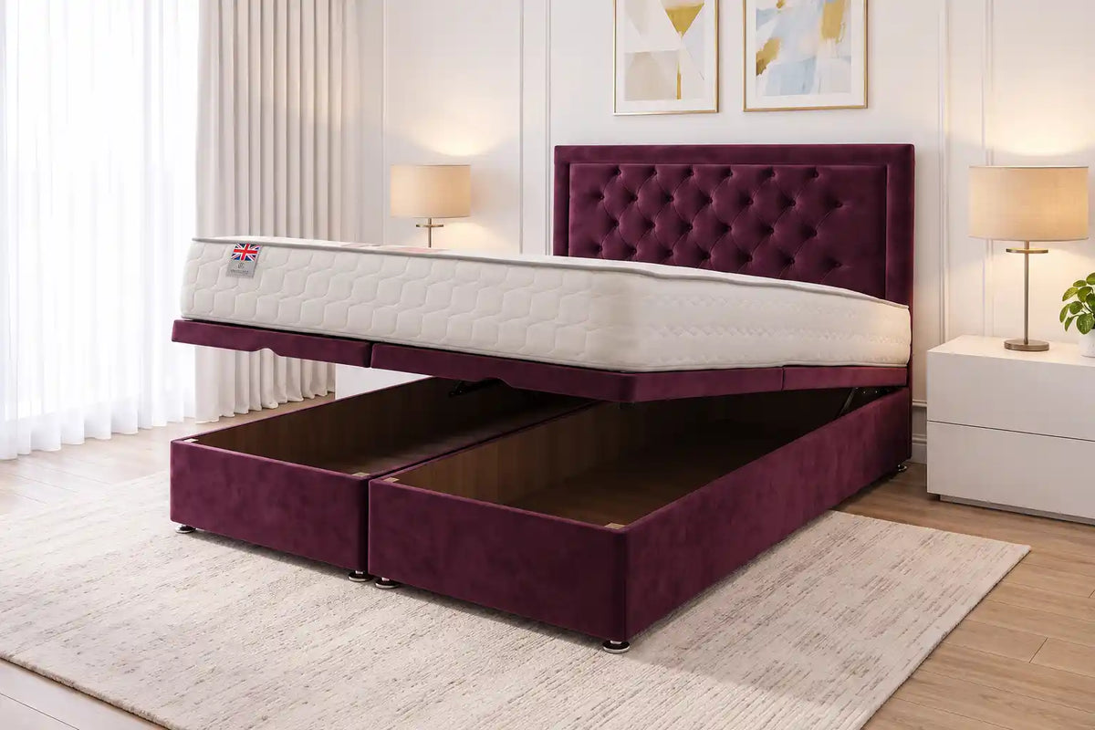 Ellis Ottoman Storage Bed + Princess Mattress