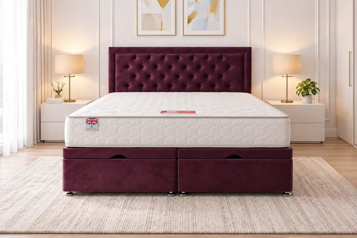Ellis Ottoman Storage Bed + Princess Mattress