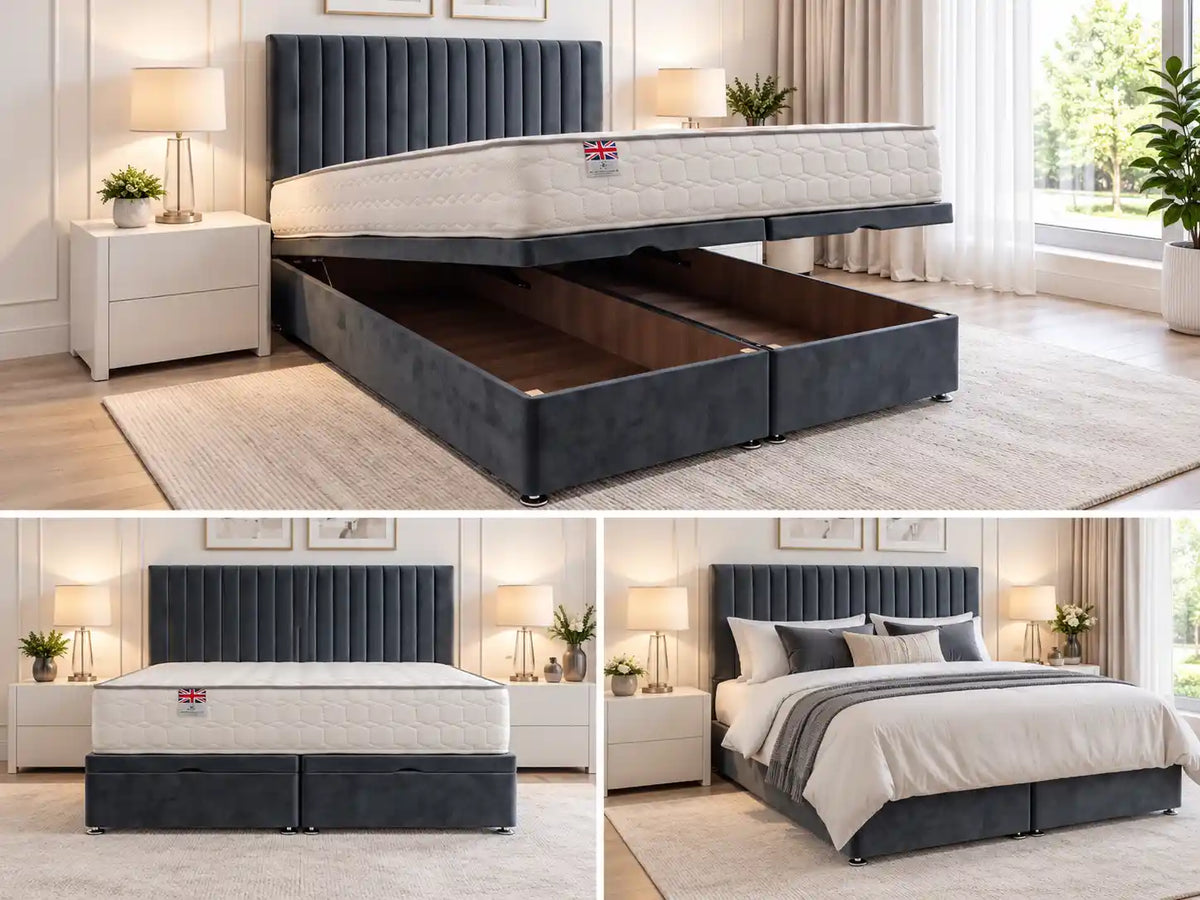 Emily Ottoman Storage Bed + Princess Mattress
