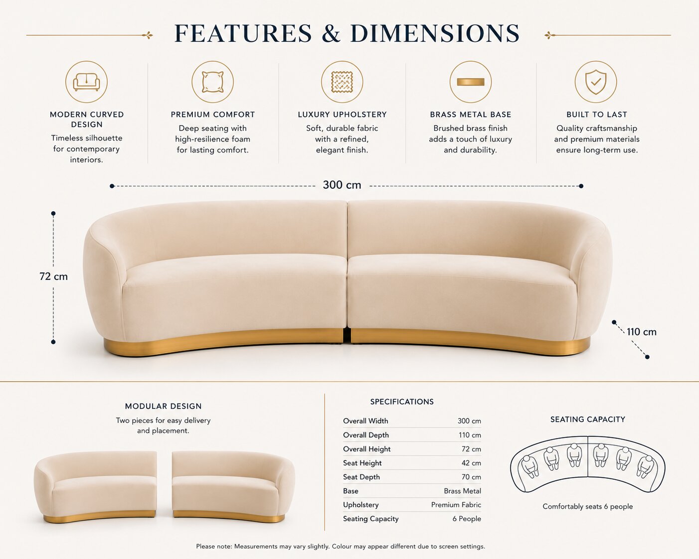 Equinox Six Seat Sofa