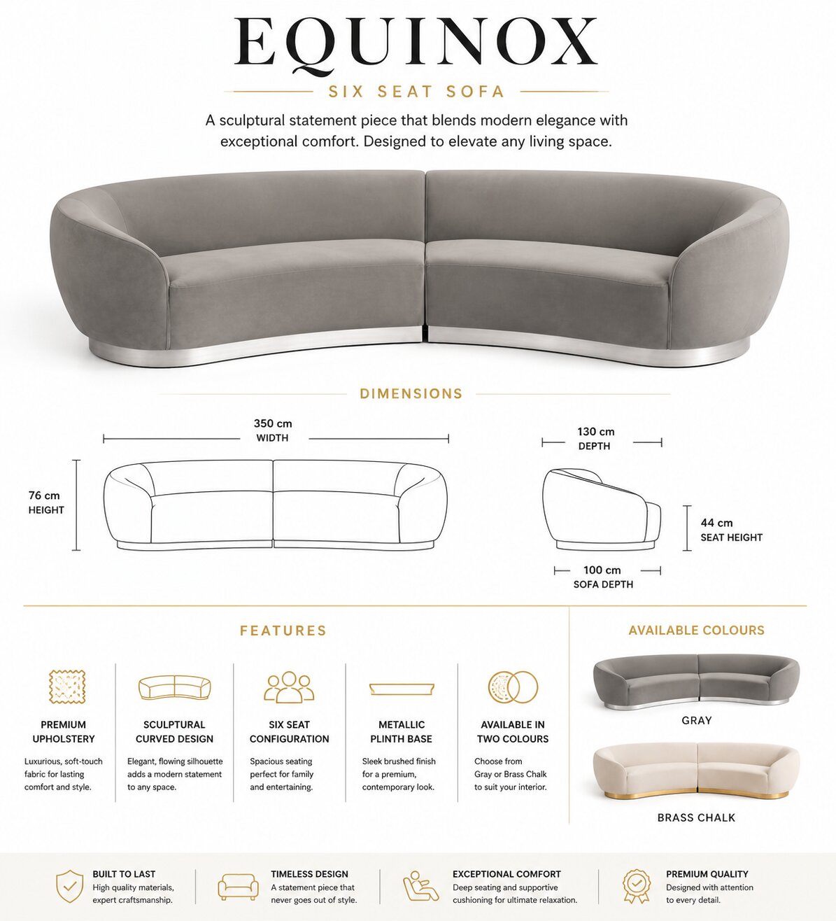 Equinox Six Seat Sofa