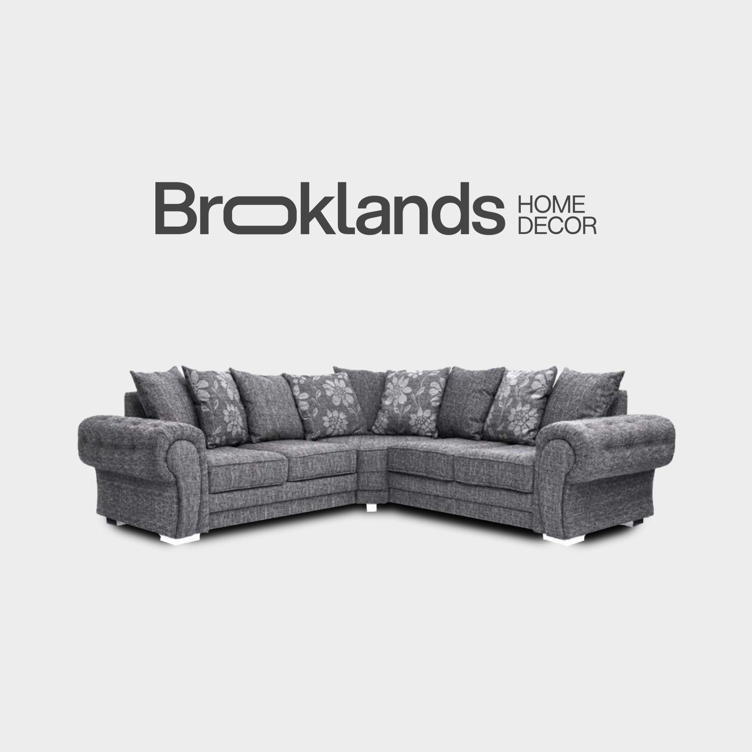 Malmo Grey Fabric Corner Sofa