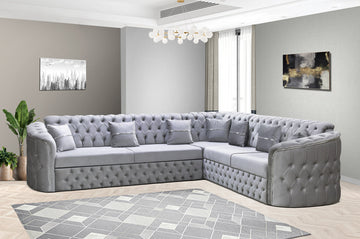 Harem Luxury Corner Sofa – Premium Deep-Button Design