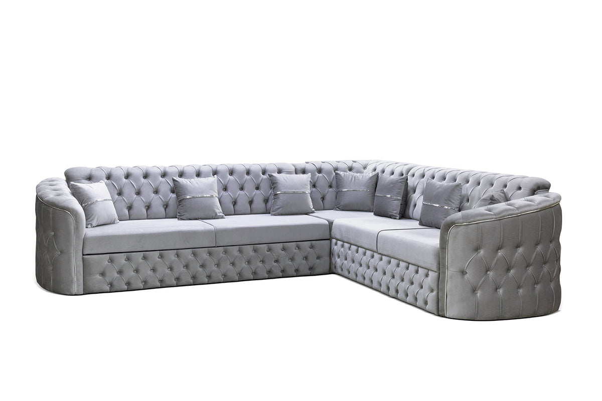 Harem Luxury Corner Sofa – Premium Deep-Button Design