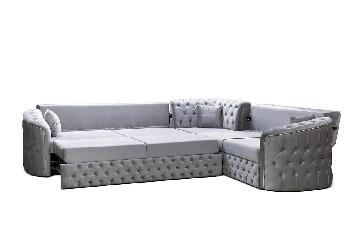 Harem Luxury Corner Sofa – Premium Deep-Button Design