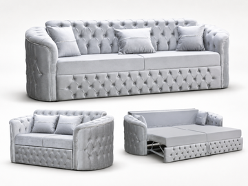 Harem Luxury Velvet 2+2 Sofa Set