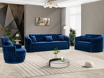 Harem Luxury Velvet Sofa Set – 3 Seater & 2 Seater