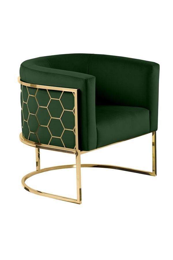 Alveare Tub Chair Brass