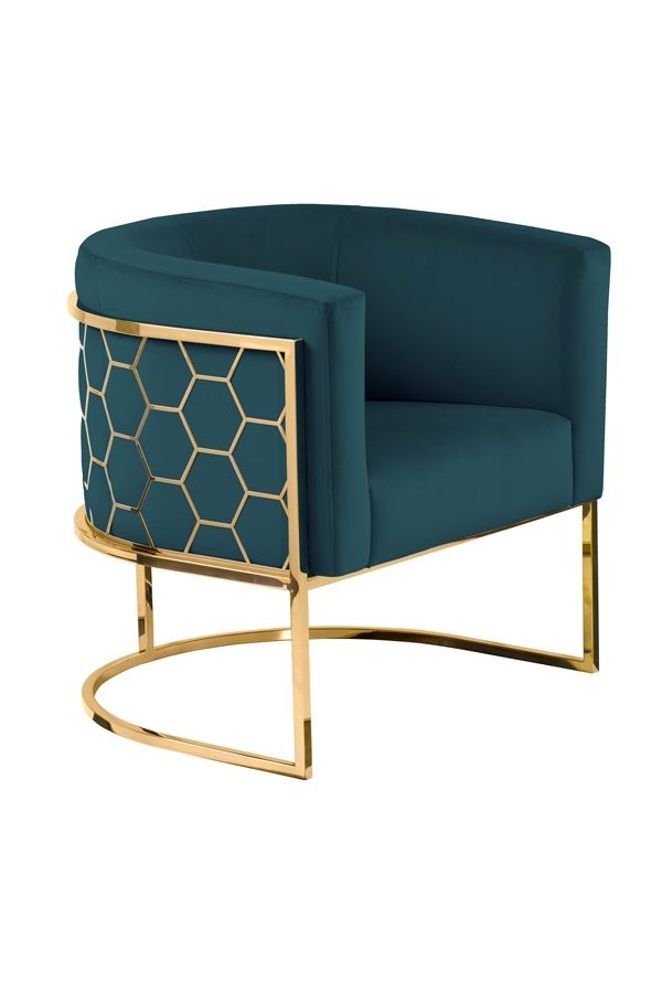 Alveare Tub Chair Brass