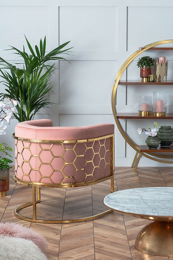 Alveare Tub Chair Brass