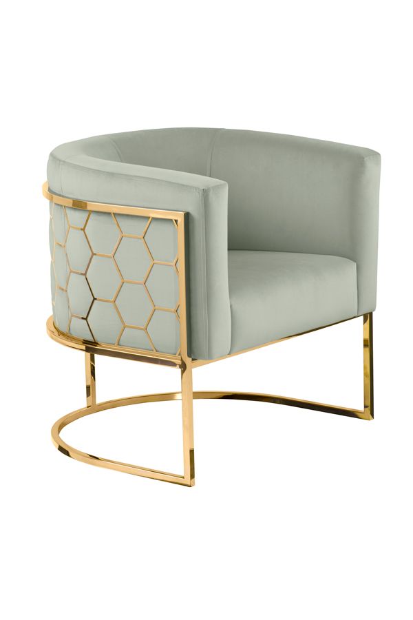 Alveare Tub Chair Brass