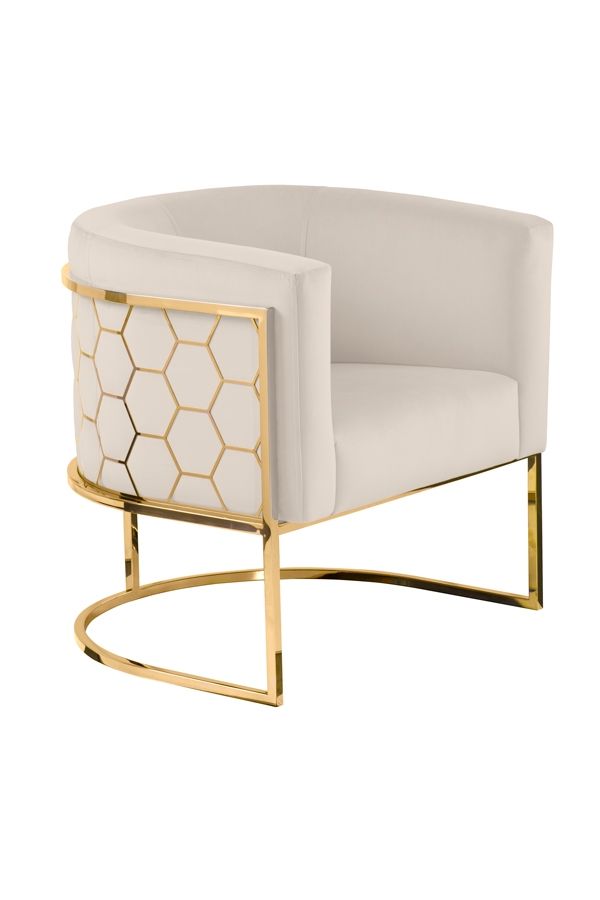 Alveare Tub Chair Brass