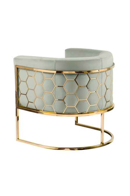 Alveare Tub Chair Brass