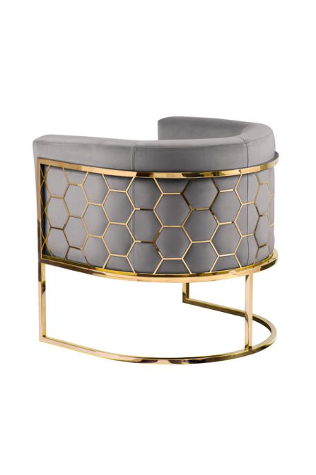 Alveare Tub Chair Brass