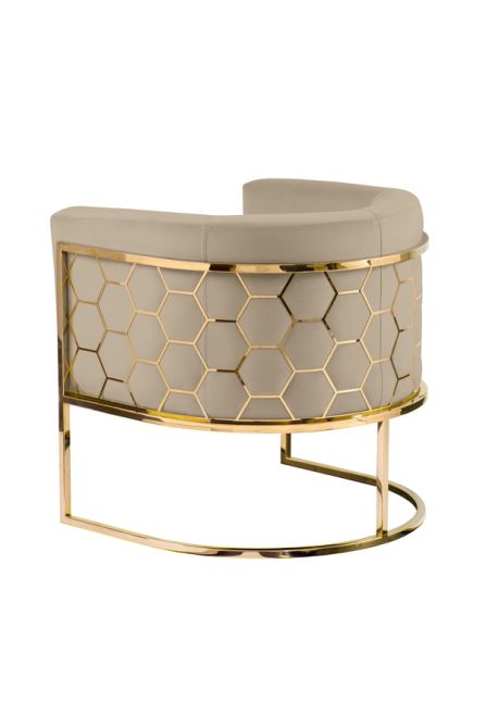 Alveare Tub Chair Brass