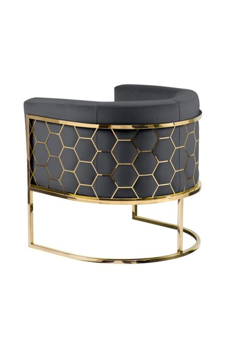 Alveare Tub Chair Brass