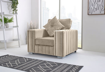 Layla Corner Fullback - 2C2 + Extra Cushions - cream