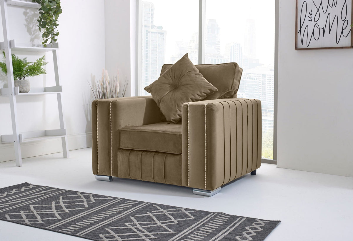 Layla Corner Fullback - 2C2 + Extra Cushions - mink