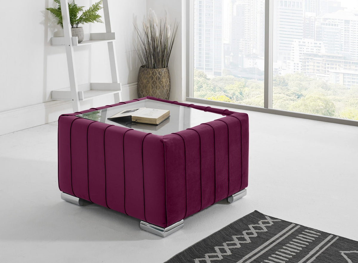 Layla Corner Fullback - 2C2 + Extra Cushions - claret