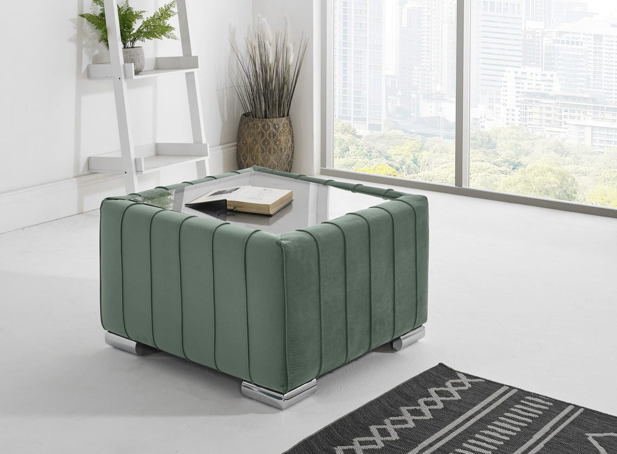 Layla Corner Fullback - 2C2 + Extra Cushions - green