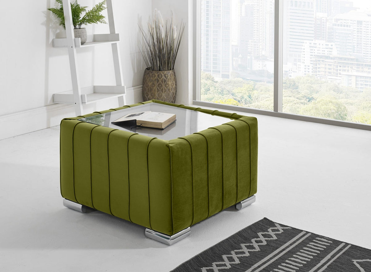 Layla Corner Fullback - 2C2 + Extra Cushions - olive