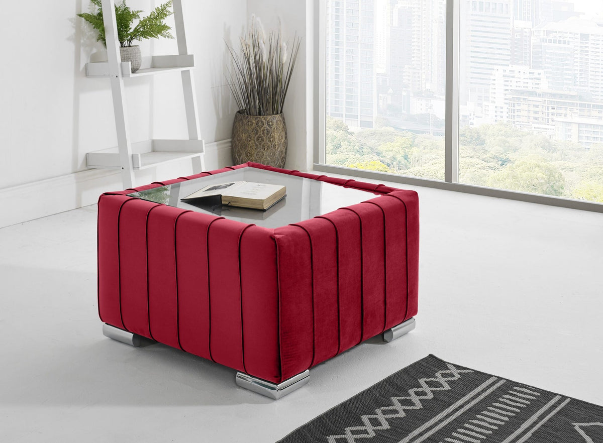 Layla Corner Fullback - 2C2 + Extra Cushions - red