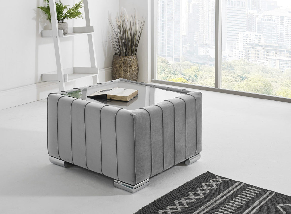 Layla Corner Fullback - 2C2 + Extra Cushions - silver