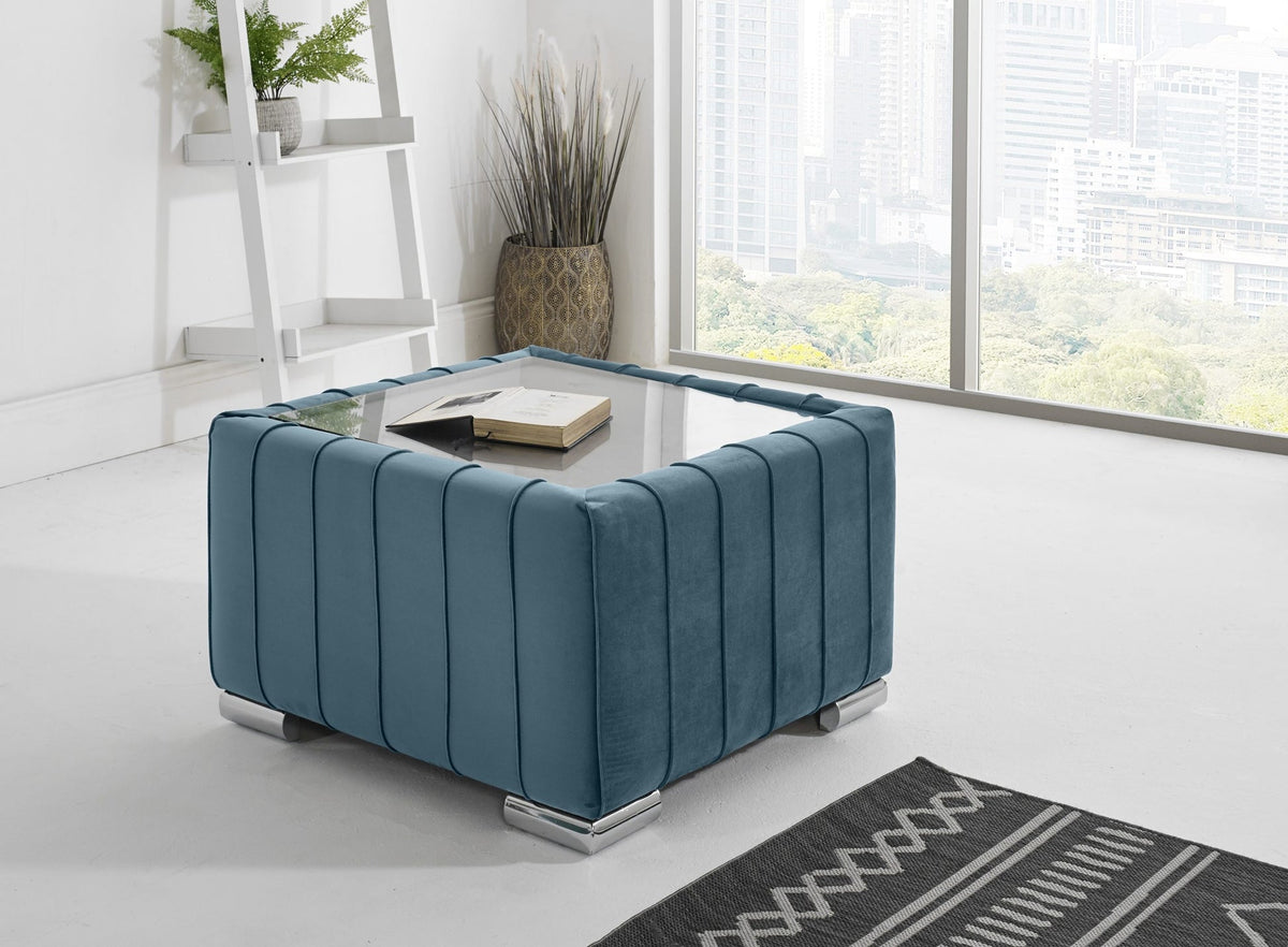 Layla Corner Fullback - 2C2 + Extra Cushions - sky