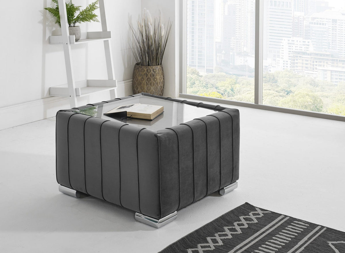 Layla Corner Fullback - 2C2 + Extra Cushions - steel