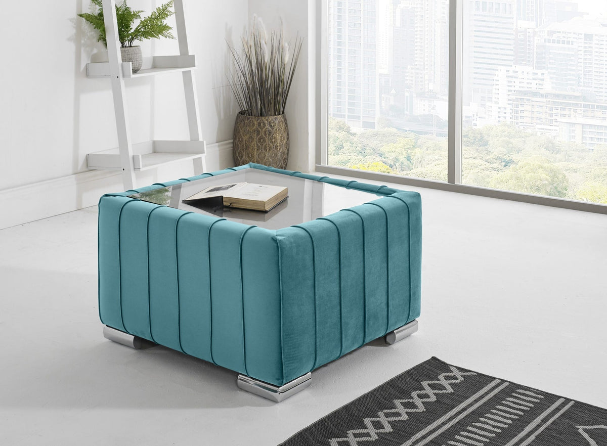 Layla Corner Fullback - 2C2 + Extra Cushions - turquoise