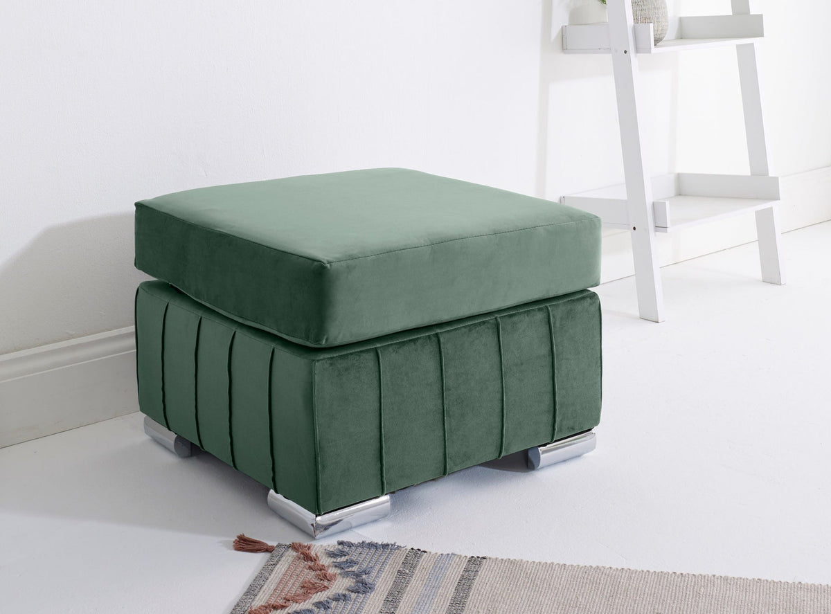 Layla Corner Fullback - 2C2 + Extra Cushions - green